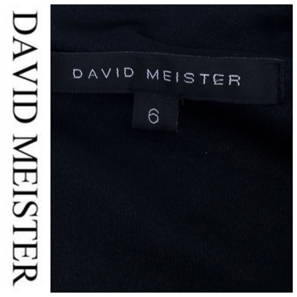 💕SALE💕David Meister black Lace Overlay Dress - Picture 4 of 7